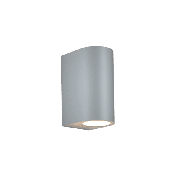 it-Lighting Michigan 2xGU10 Outdoor Up-Down Wall Lamp Grey D14.7cmx9cm (80200134)