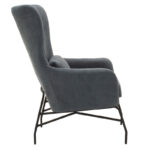 Πολυθρόνα - μπερζέρα Rimbo pakoworld με ύφασμα γκρι 66x81x102εκ - Image 3