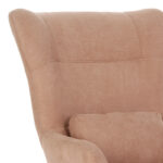 Πολυθρόνα - μπερζέρα Rimbo pakoworld σάπιο μήλο βελούδο-πόδι μαύρο μέταλλο 66x81x102εκ - Image 3