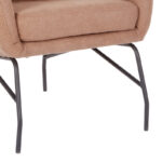 Πολυθρόνα - μπερζέρα Rimbo pakoworld σάπιο μήλο βελούδο-πόδι μαύρο μέταλλο 66x81x102εκ - Image 5