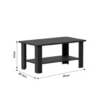 Τραπέζι σαλονιού Riano pakoworld zebrano μελαμίνης 89x49.5x42εκ - Image 3