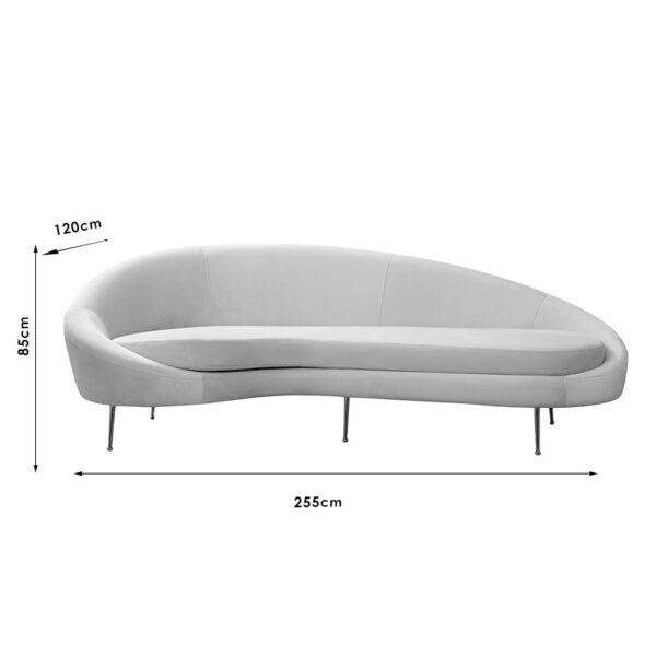 Καναπές 3θέσιος PWF-0574 pakoworld δεξιά γωνία μπεζ 255x120x85εκ - Image 7