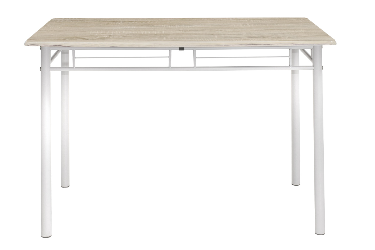 072-000001-4 Τραπεζαρία Roza pakoworld σετ 5τμχ χρώμα sonoma - πόδια λευκό gloss 120x70x75εκ - Image 5