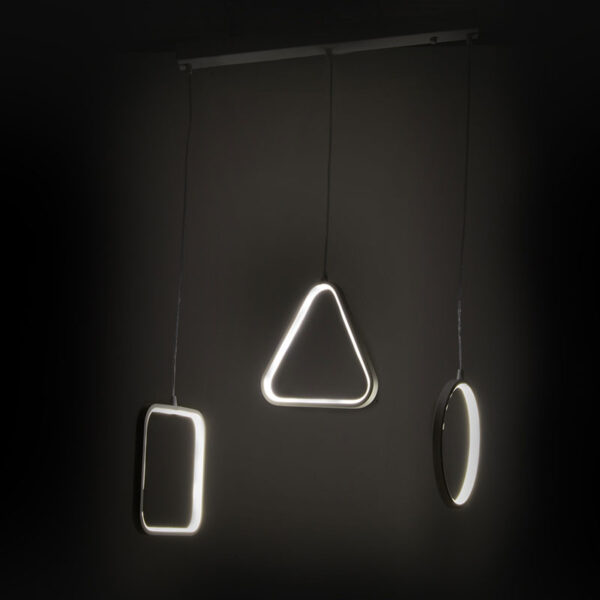 Φωτιστικό οροφής τρίφωτο PWL-0990 pakoworld LED 60W μαύρο 70x10x100εκ - Image 3
