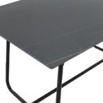 Τραπέζι Revello pakoworld sintered stone μαύρο μαρμάρου-μαύρο 150x90x75εκ - Image 6