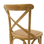 Σκαμπό μπαρ Reid pakoworld ξύλο sonoma-έδρα καφέ rattan - Image 7