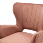 Πολυθρόνα - μπερζέρα Lark pakoworld βελούδο σάπιο μήλο 65x74x90εκ - Image 5