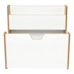 Ραφιέρα Crane pakoworld φυσικό-λευκό mdf 57x34x55εκ - Image 3