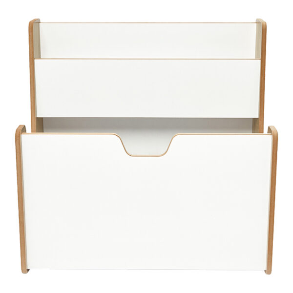 Ραφιέρα Crane pakoworld φυσικό-λευκό mdf 57x34x55εκ - Image 3