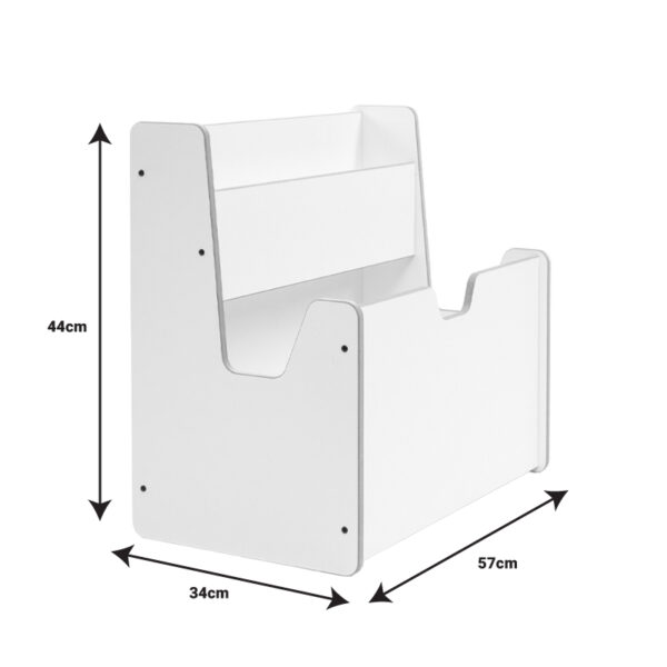 Ραφιέρα Crane pakoworld λευκό mdf 57x34x55εκ - Image 3