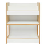 Ραφιέρα Seagull pakoworld φυσικό-λευκό mdf 57x34x70εκ - Image 3