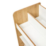 Ραφιέρα Seagull pakoworld φυσικό-λευκό mdf 57x34x70εκ - Image 5