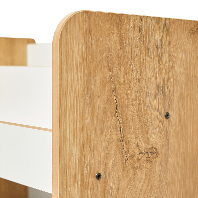 120-000423-5 Ραφιέρα Seagull pakoworld φυσικό-λευκό mdf 57x34x70εκ - Image 6