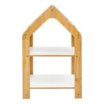 Ραφιέρα Montessori Zoilen pakoworld φυσικό-λευκό-μπλε mdf 50x30x80εκ - Image 2