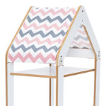 Ραφιέρα Montessori Zoilen I pakoworld λευκό-ροζ mdf 50x30x100εκ - Image 3