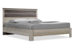 Κρεβάτι διπλό OLYMPUS pakoworld σε χρώμα castillo-toro 160x200εκ