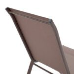 Πολυθρόνα Calan pakoworld μέταλλο σκούρo καφέ-textilene καφέ 54x74x91εκ - Image 7