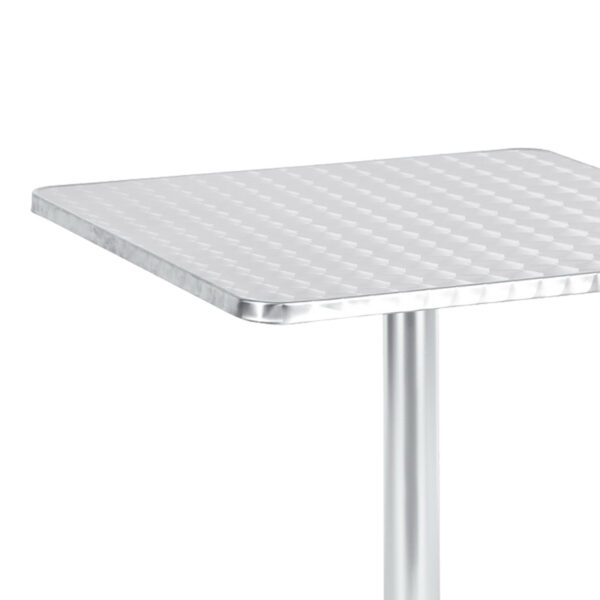Τραπέζι Lazo pakoworld χρωμίου αλουμίνιο 60x60x70εκ - Image 3