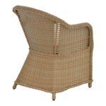 Πολυθρόνα κήπου Hadrian pakoworld rattan καφέ- textilene μπεζ 57x70x85εκ - Image 2