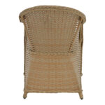 Πολυθρόνα κήπου Hadrian pakoworld rattan καφέ- textilene μπεζ 57x70x85εκ - Image 5