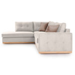 Γωνιακός καναπές δεξιά γωνία Boston pakoworld ύφασμα cream-mocha 280x225x90εκ - Image 6