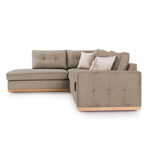 Γωνιακός καναπές δεξιά γωνία Boston pakoworld ύφασμα mocha-cream 280x225x90εκ - Image 6