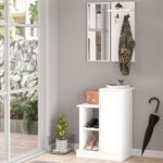 Έπιπλο εισόδου Wizbo pakoworld μελαμίνης λευκό 61x37x82.5εκ - Image 2