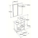 Έπιπλο εισόδου Wizbo pakoworld μελαμίνης λευκό 61x37x82.5εκ - Image 4