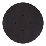 Επιφάνεια τραπεζιού Portico pakoworld HPL wenge Φ60εκ πάχους 12mm - Image 2