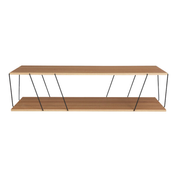 Τραπέζι σαλονιού Tars pakoworld sonoma-μαύρο 120x50x30εκ - Image 3