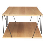 Τραπέζι σαλονιού Tars pakoworld sonoma-μαύρο 120x50x30εκ - Image 4