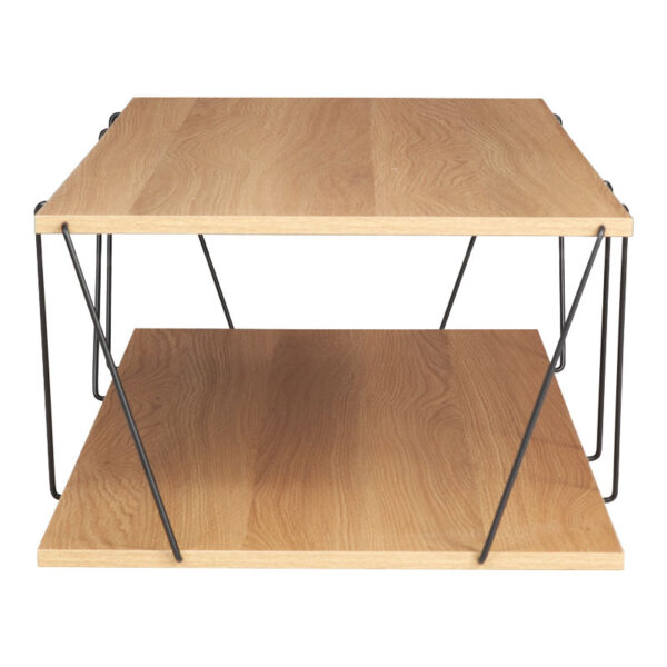 Τραπέζι σαλονιού Tars pakoworld sonoma-μαύρο 120x50x30εκ - Image 4