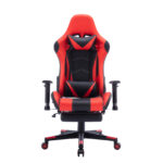 Καρέκλα γραφείου gaming Zeldo pakoworld pu μαύρο-κόκκινο 66x56x135εκ - Image 3