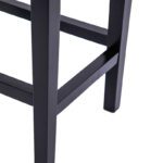 Σκαμπό Ridley pakoworld ξύλο-pu μαύρο 51x34x61.5εκ - Image 5