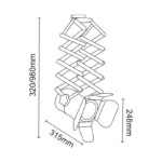 ^TRACK LIGHT No243 WHITE 4WIRE PAR30 E27 - Image 2