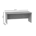 Γραφείο εργασίας Anze pakoworld φυσικό μελαμίνης 180x93.5x75εκ - Image 4