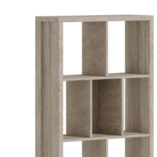 Βιβλιοθήκη Dividre pakoworld sonoma oak μελαμίνης 80x30x181εκ - Image 3