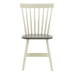 Καρέκλα Larus pakoworld φυσικό ξύλo rubberwood ανθρακί-λευκό 50x49x90εκ. - Image 3