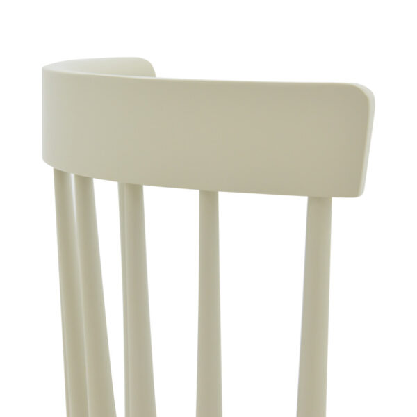 Καρέκλα Larus pakoworld φυσικό ξύλo rubberwood ανθρακί-λευκό 50x49x90εκ. - Image 5