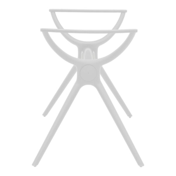 Βάση τραπεζιού Herno pakoworld λευκό pp 106x61x73εκ - Image 3