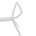Βάση τραπεζιού Herno pakoworld λευκό pp 106x61x73εκ - Image 4