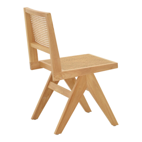 Καρέκλα Winslow pakoworld φυσικό rubberwood 45x56x82εκ - Image 2
