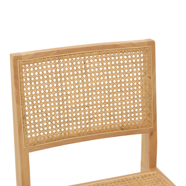 Καρέκλα Winslow pakoworld φυσικό rubberwood 45x56x82εκ - Image 6