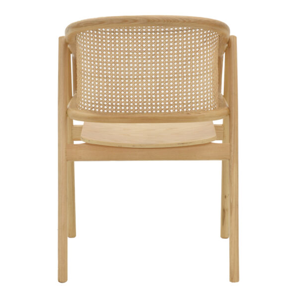Πολυθρόνα Wenzy pakoworld φυσικό Rattan - μασίφ ξύλο toon 58x58x82εκ - Image 5