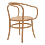 Πολυθρόνα Verfie pakoworld φυσικό ξύλο οξιάς 55x50x83εκ - Image 2
