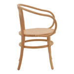 Πολυθρόνα Verfie pakoworld φυσικό ξύλο οξιάς 55x50x83εκ - Image 3