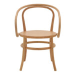 Πολυθρόνα Verfie pakoworld φυσικό ξύλο οξιάς 55x50x83εκ - Image 4