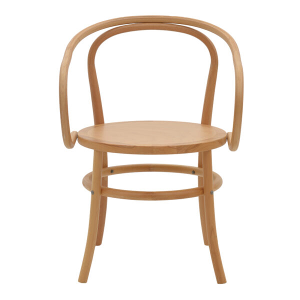 Πολυθρόνα Verfie pakoworld φυσικό ξύλο οξιάς 55x50x83εκ - Image 4