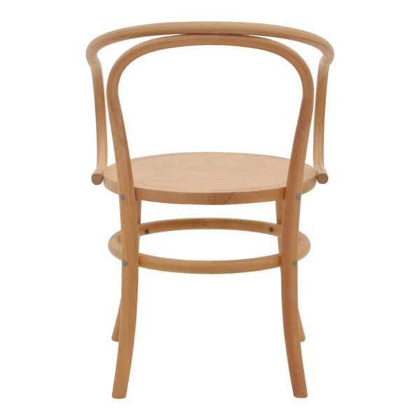 Πολυθρόνα Verfie pakoworld φυσικό ξύλο οξιάς 55x50x83εκ - Image 5