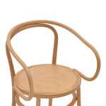 Πολυθρόνα Verfie pakoworld φυσικό ξύλο οξιάς 55x50x83εκ - Image 6